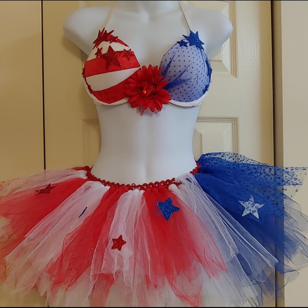 Stars and Stripes Patriotic Tutu Set